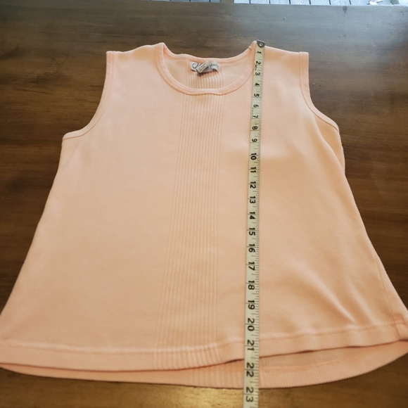 Peachy Pink Vintage Stretch Sleeveless 90s Y2k Top Large Dress Barn - Picture 7 of 9